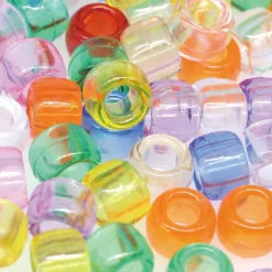Multicolor Transparent Pony Beads, 9mm by Creatology™