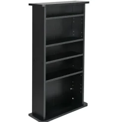 Multimedia Storage Cabinet DVD Rack Book Shelf Organizer.