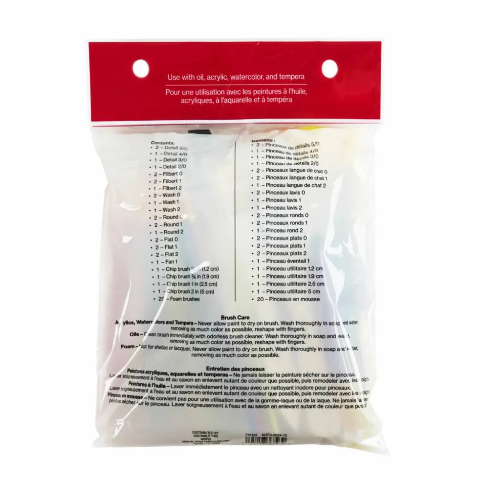 Multi-Purpose 50 Piece Brush Set by Craft Smart®