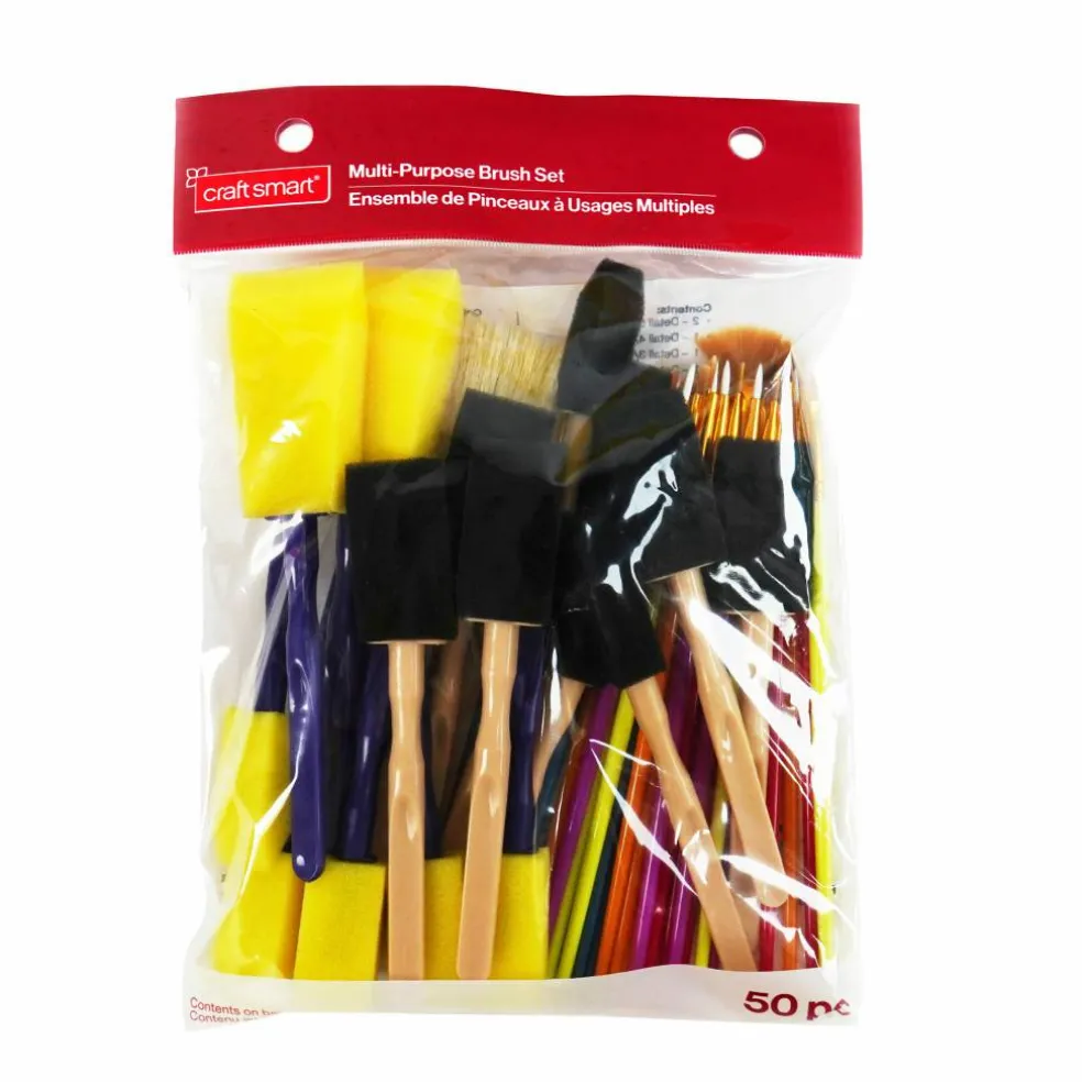 Multi-Purpose 50 Piece Brush Set by Craft Smart®