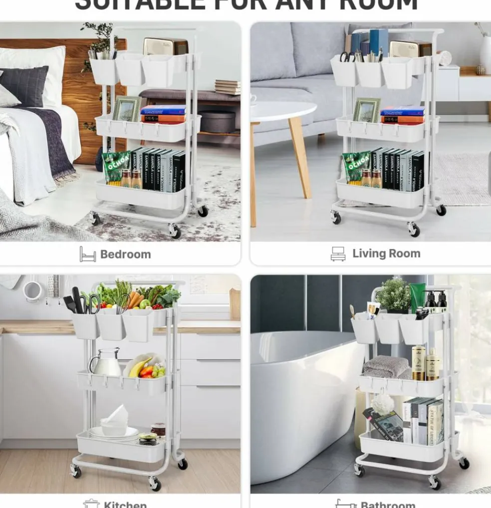 Multipurpose Rolling Cart Accessories