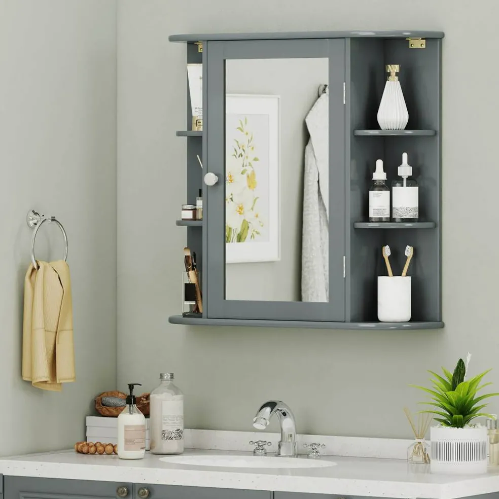 Multipurpose Wall Surface Bathroom Storage Cabinet Mirror