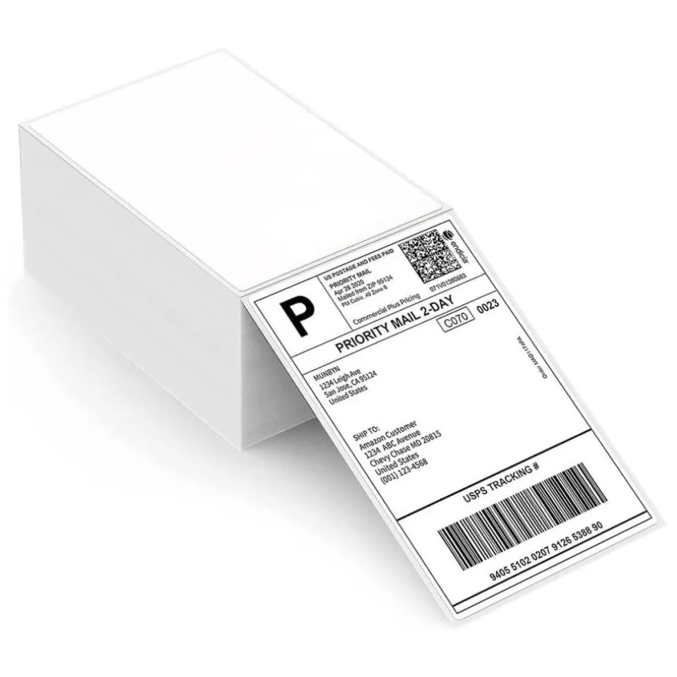MUNBYN® 4" x 6" Thermal Direct Shipping Label, 500ct.