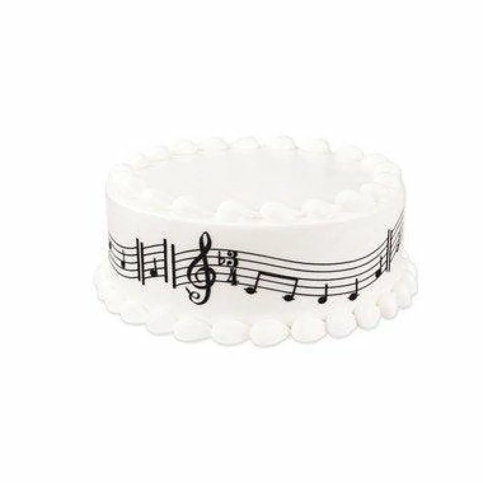 Music Notes Edible Cake Border Decoration by Sweetn Treats