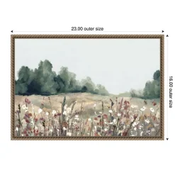 Muted Meadows by Hannah Dawson Framed Canvas Wall Art