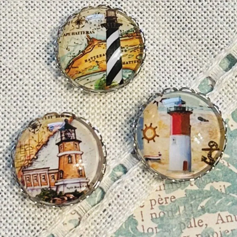 My Big Toe Designs Lighthouses Needle Minder Set Accessory