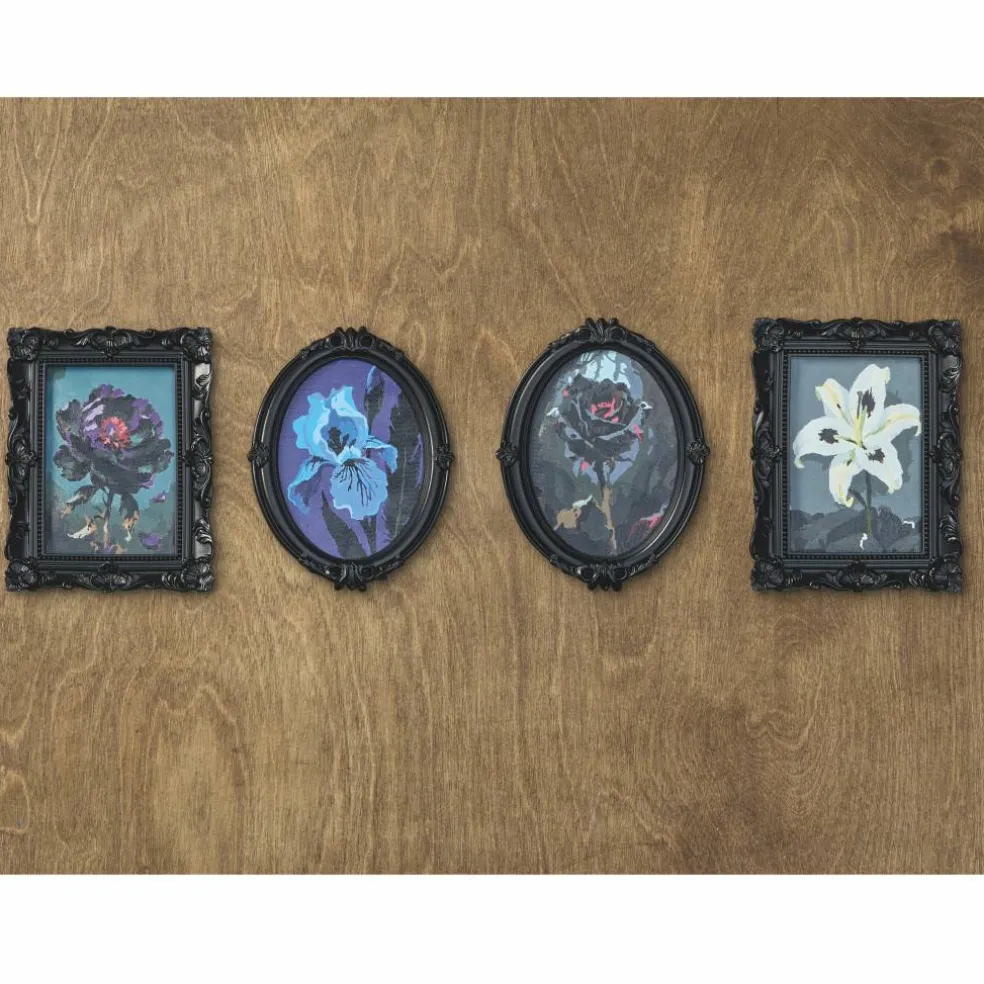 Mystery Dark Flower Paint-by-Number Framed Mini Kit by Artist's Loft®
