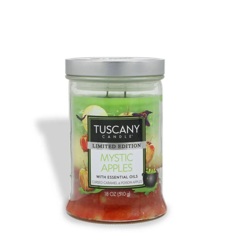 Mystic Apples: Caramel & Poison Apples Scented Halloween Candle (18 oz)