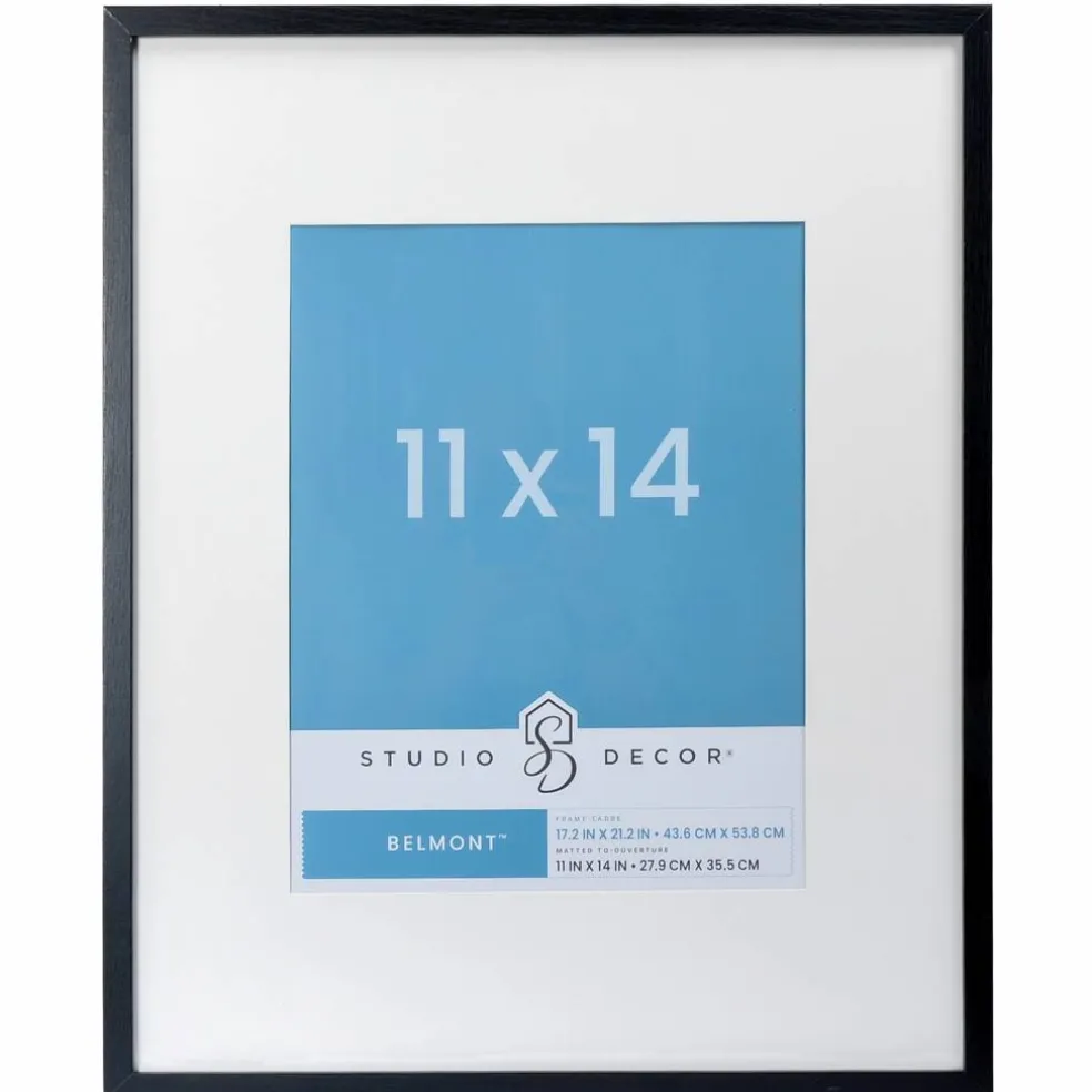 Narrow Belmont Frame with Mat by Studio Décor®