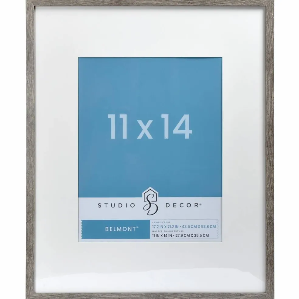 Narrow Belmont Frame with Mat by Studio Décor®