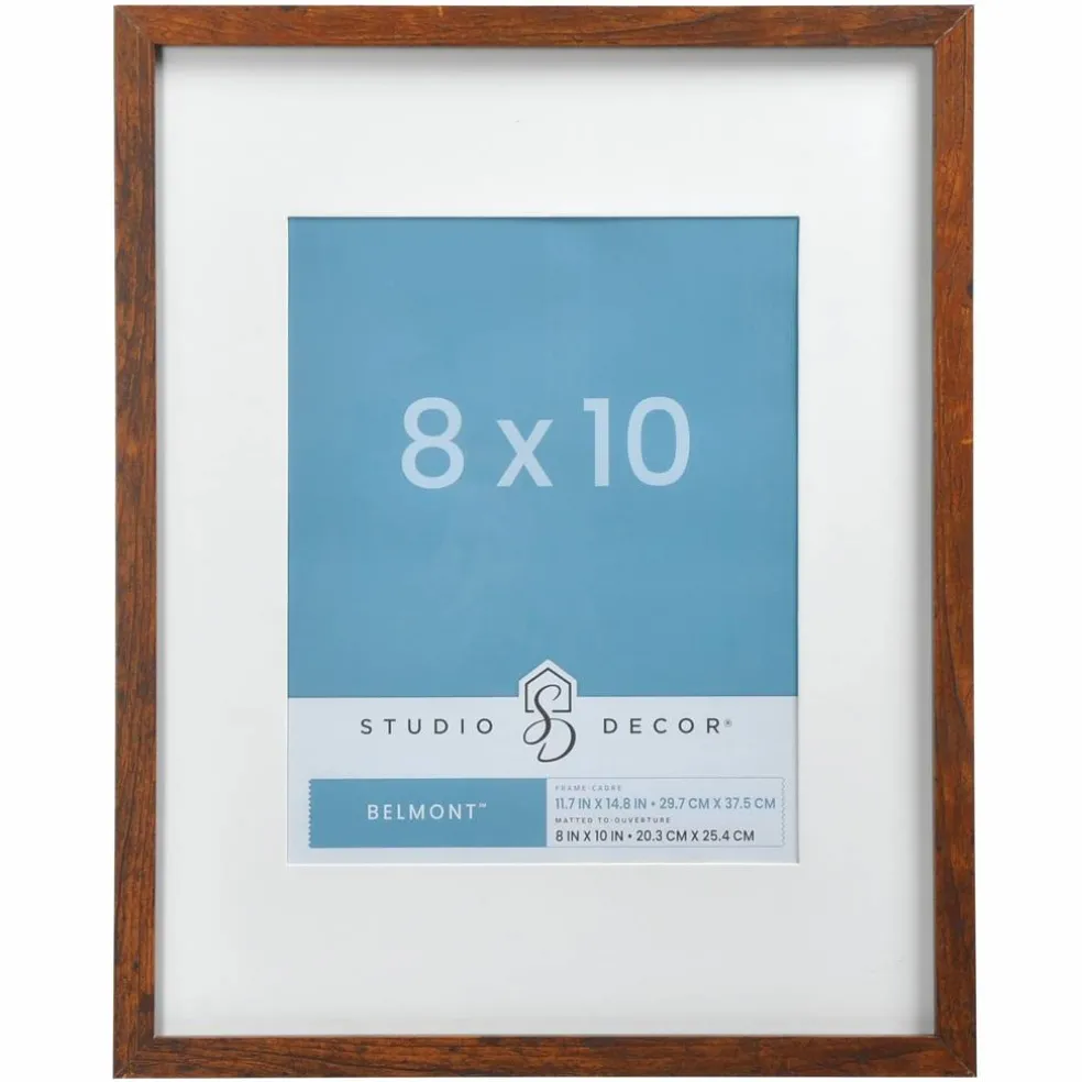 Narrow Belmont Frame with Mat by Studio Décor®