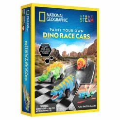 National Geographicâ„¢ Paint Your Own Dino Race Cars Kit