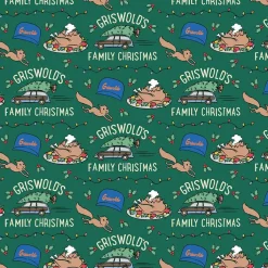 National Lampoon's Green Christmas Vacation Cotton Quilting Fabric