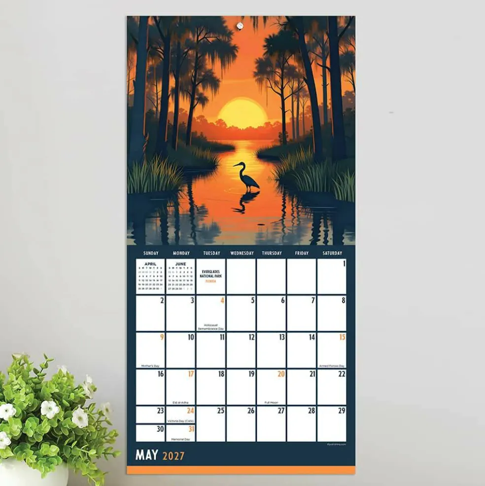 2027 National Parks-Art Mini Calendar