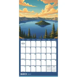2027 National Parks-Art Mini Calendar