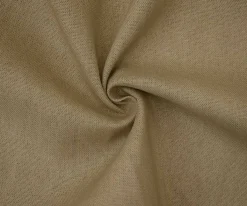 Natural Brown Solid Linen Woven Shirting Fabric By the Yard