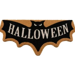 Natural Coir Halloween Bat Shaped Doormat