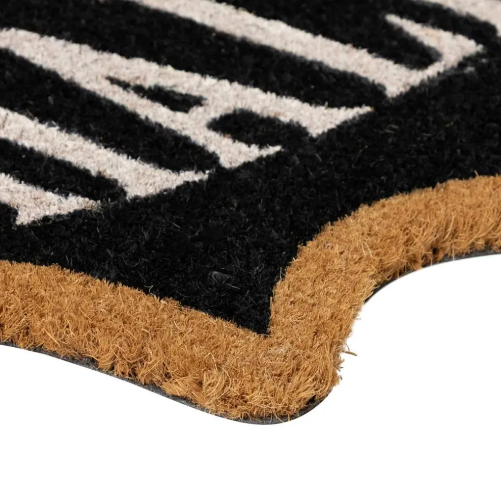 Natural Coir Halloween Bat Shaped Doormat