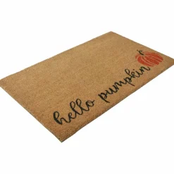 Natural Coir Hello Pumpkin Fall Harvest Doormat