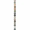 Natural Green Mix Agate Round Beads, 12mm by Bead Landing™