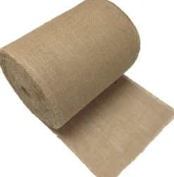 Natural Jute Burlap Fabric by the Yard 12-14" Wide | 100% Eco-Friendly Hessian for Rustic Crafts, Gift Wrapping, Wedding Décor & Garden | Natural