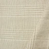 Natural White-Taupe Washed Linen Glen Plaid Home Decorating Fabric By the Yard
