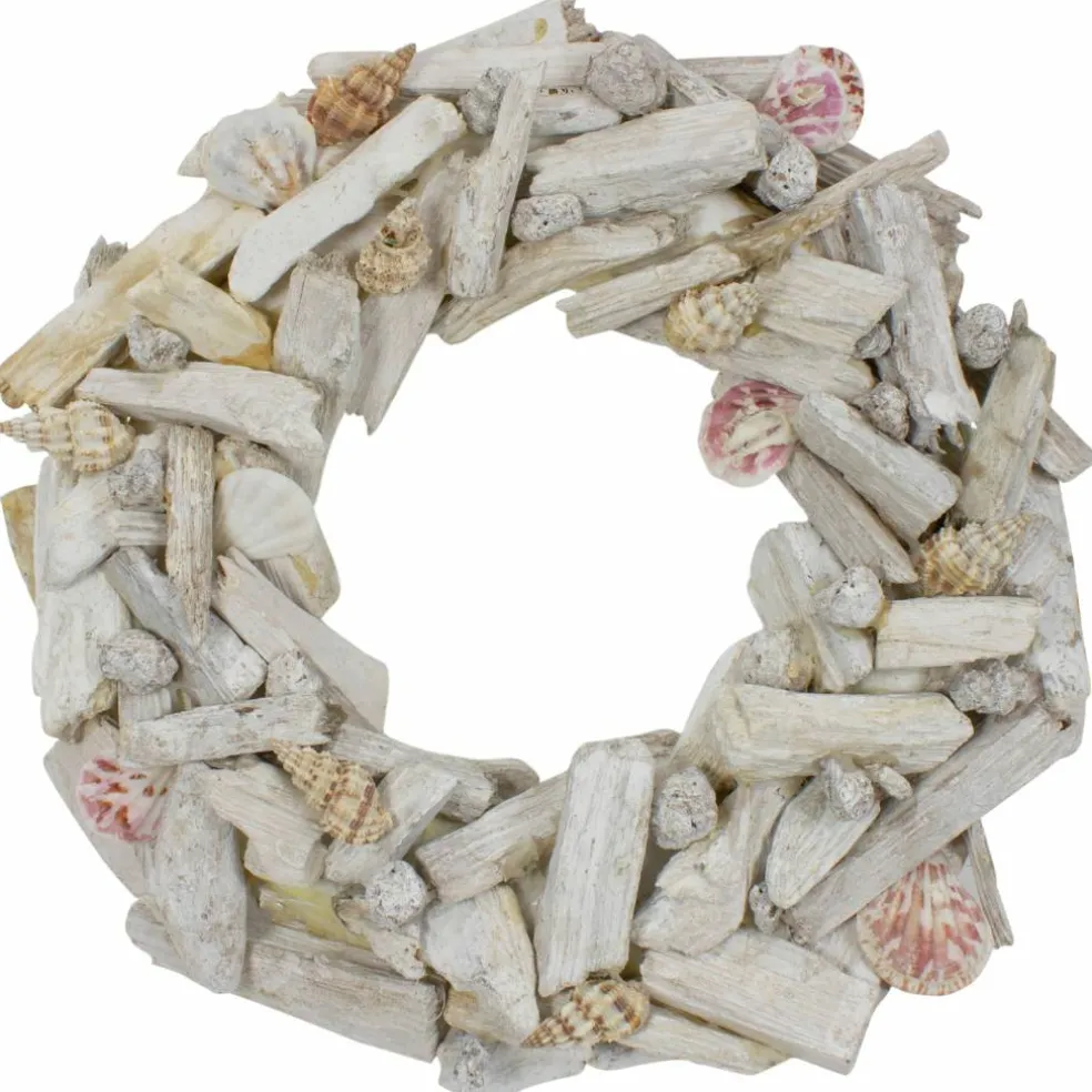 12" Nautical Driftwood & Seashell Summer Wreath