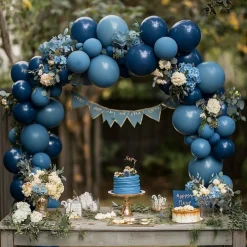 Navy Blue Latex Party Balloons, 100 Pack 12 inch Round Helium Navy Balloons for Wedding Graduation Birthday Party Backdrop Decorations