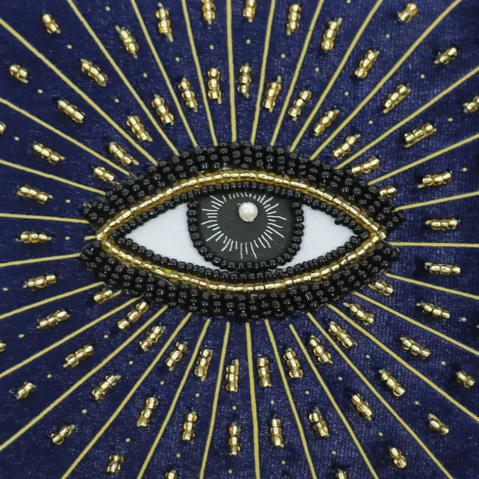 5" Navy Celestial Eye Box Tabletop Décor by Ashland®