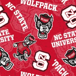 NCAA North Carolina State Tone-on-Tone Cotton Fabric