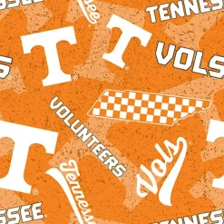 NCAA University of Tennessee Tone-on-Tone Cotton Fabric