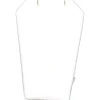 4 Necklace Pendant Chain Displays White Leather Stand