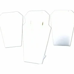 4 Necklace Pendant Chain Displays White Leather Stand