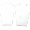 2 Necklace Pendant Chain Displays White Leather Stand