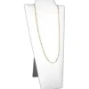 2 Necklace Pendant Displays Busts White Leather Easel