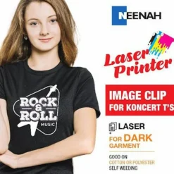 Neenah ImageClip Koncert Ts - Transfer paper for Laser Printer / Dark Colored Garments Sheets 8.5