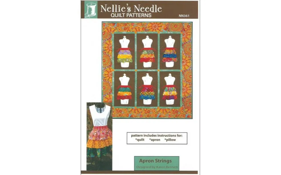 Nellie's Needle Apron Strings Ptrn
