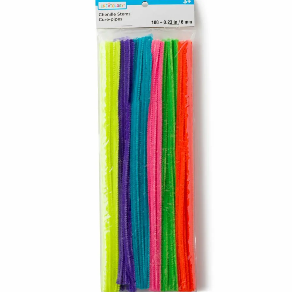 Neon Chenille Pipe Cleaners, 100ct. by Creatology™