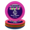 Neon Party Plates – 9″ Assorted – 20 Plates/Pack