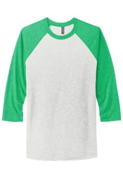 Next Level Unisex Tri Blend Three Quarter T-Shirt Free Shipping