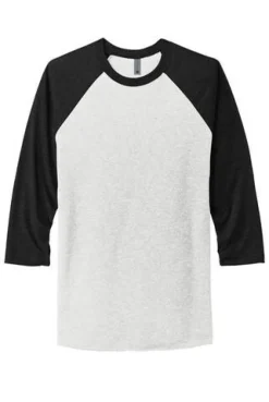 Next Level Unisex Tri Blend Three Quarter T-Shirt Free Shipping