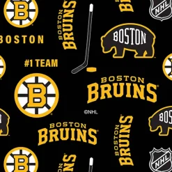 NHL Boston Bruins Allover Cotton Fabric