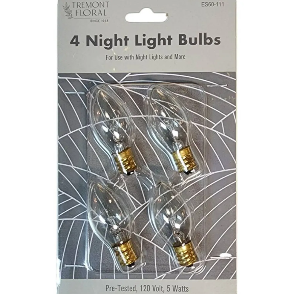 Night Light Lightbulbs (4) - C7 - 5 Watts