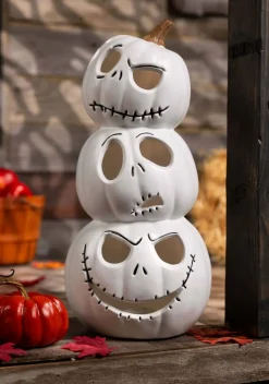 Nightmare Before Christmas Jack Stacked Light Up Pumpkins