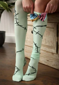 Nightmare Before Christmas Women's Sally Over The Knee Socks