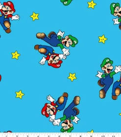 Nintendo® Mario & Luigi High Five Fleece Fabric