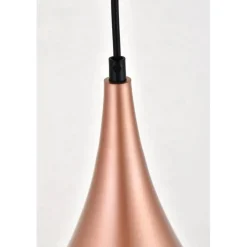 Nora 1 Light honey gold plug-in pendant