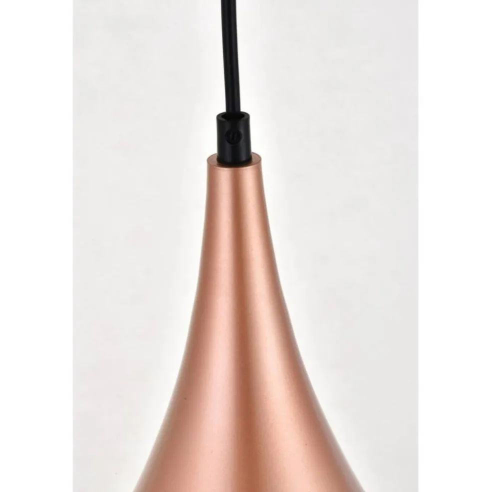 Nora 1 Light honey gold plug-in pendant