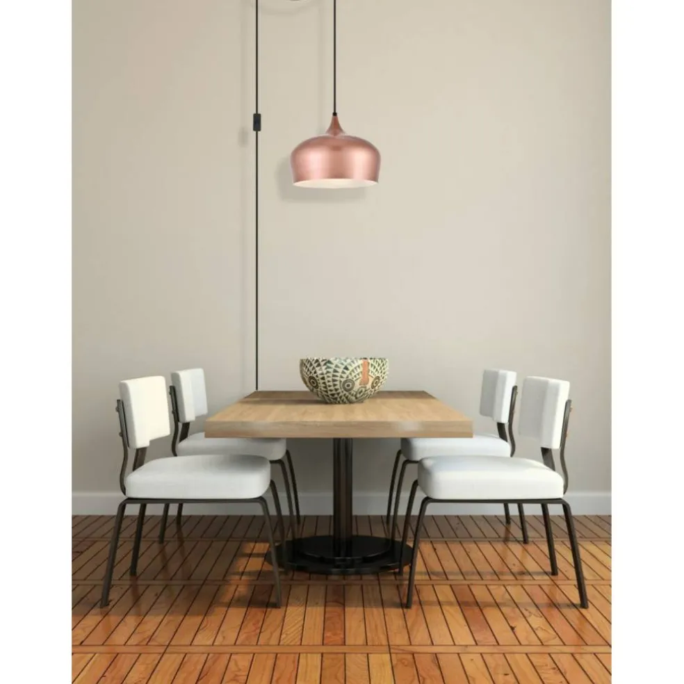 Nora 1 Light honey gold plug-in pendant