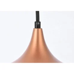 Nora 1 Light honey gold plug-in pendant